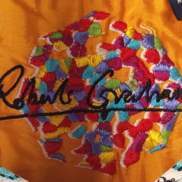 Robert Graham Purple White Geometric Modal Cotton Polyester Short Sleeve Large - Picture 7 of 16